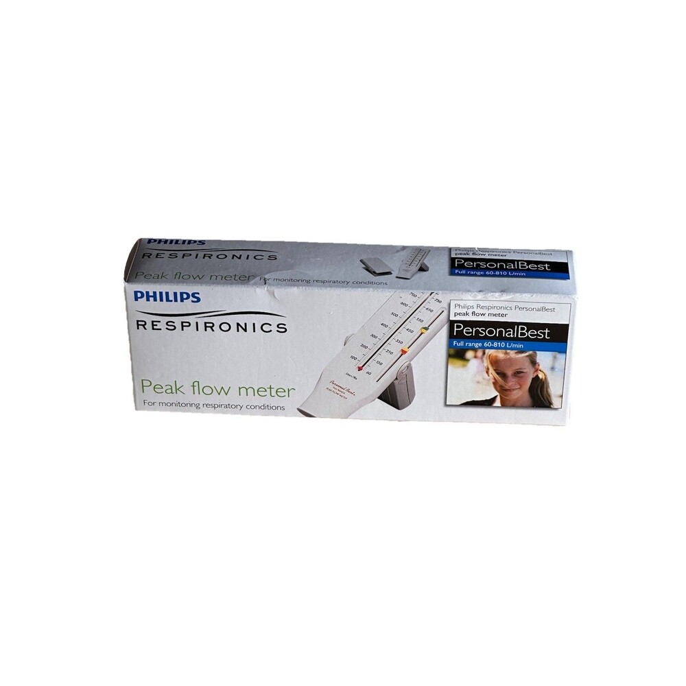 Philips Respironics Peak Flow Meter Full Range 60-810 L/min Personal Best Sealed